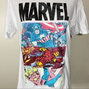 Marvel Shirts - Marvel Ironman Spider-Man Captain America T-Shirt Marvel Shirts - Marvel Ironman Spider-Man Captain America T-Shirt